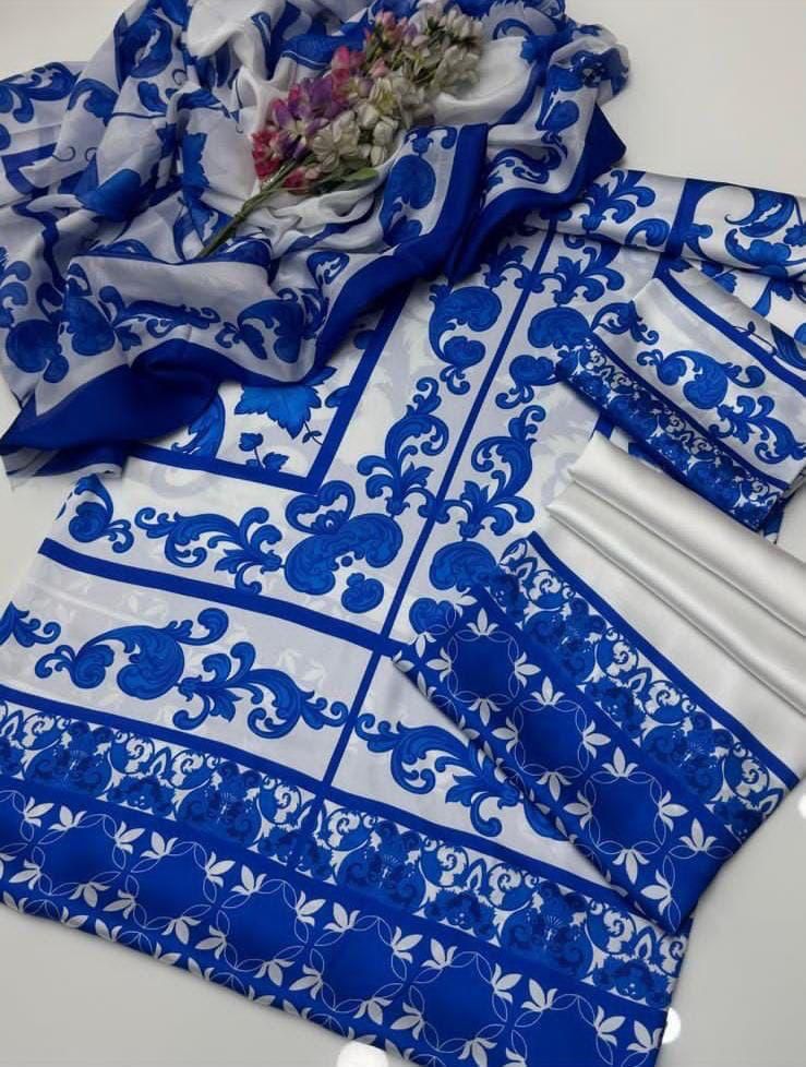 Luxury Silk 3PC | Festive Unstitched β D#06