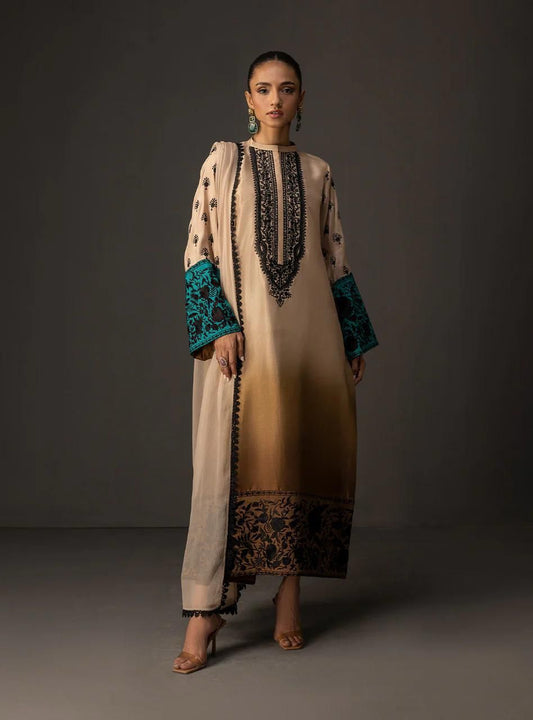 Luxury Silk 3PC | Festive Unstitched – D#10