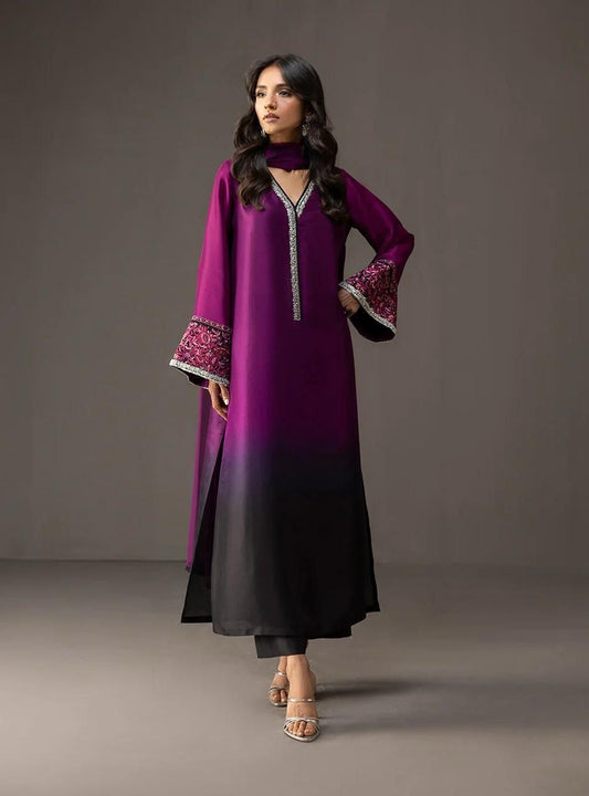 Luxury Silk 3PC | Festive Unstitched โ D#13