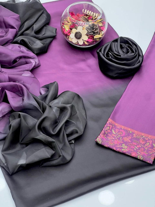 Luxury Silk 3PC | Festive Unstitched โ D#13