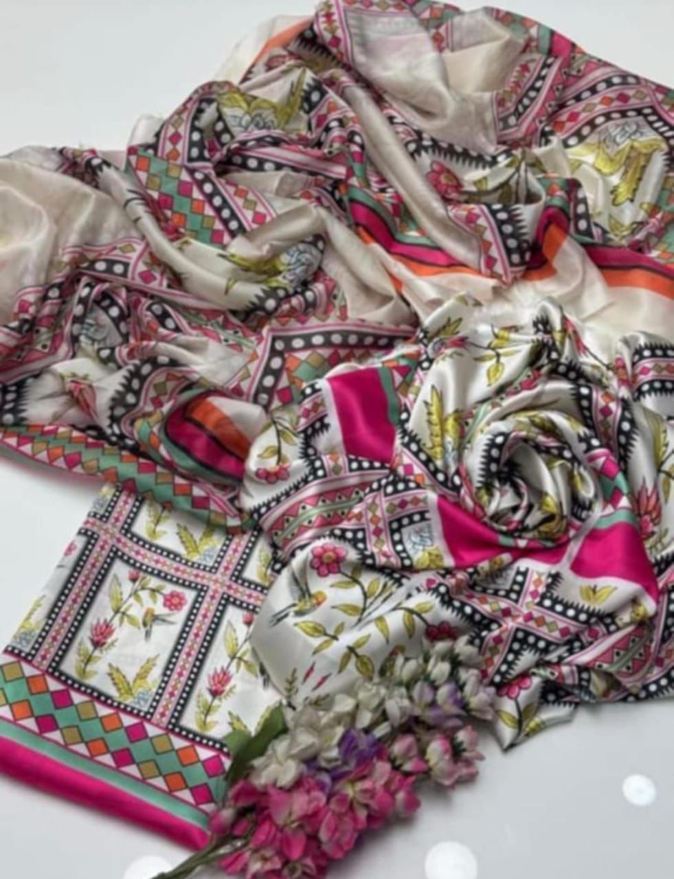 Luxury Silk 3PC | Festive Unstitched β D#20