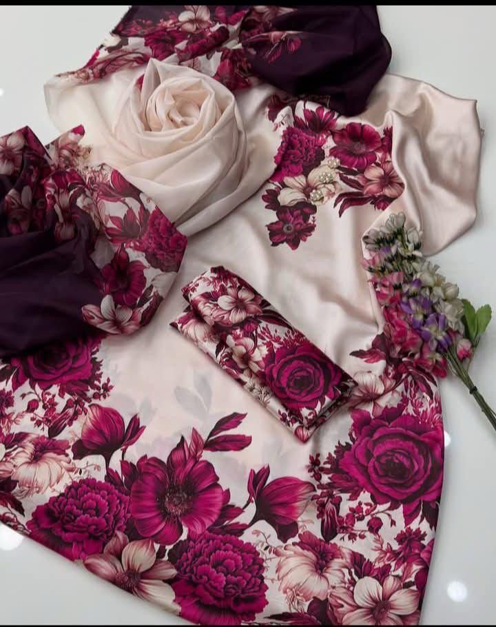 Luxury Silk 3PC | Festive Unstitched β D#30