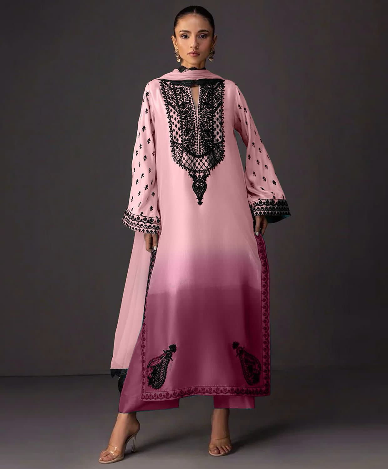 Luxury Silk 3PC | Festive Unstitched β D#29