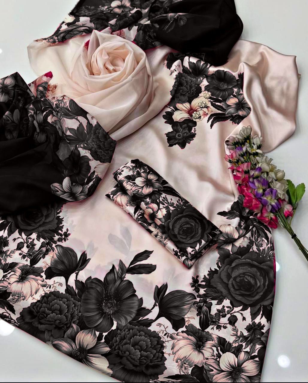 Luxury Silk 3PC | Festive Unstitched β D#32