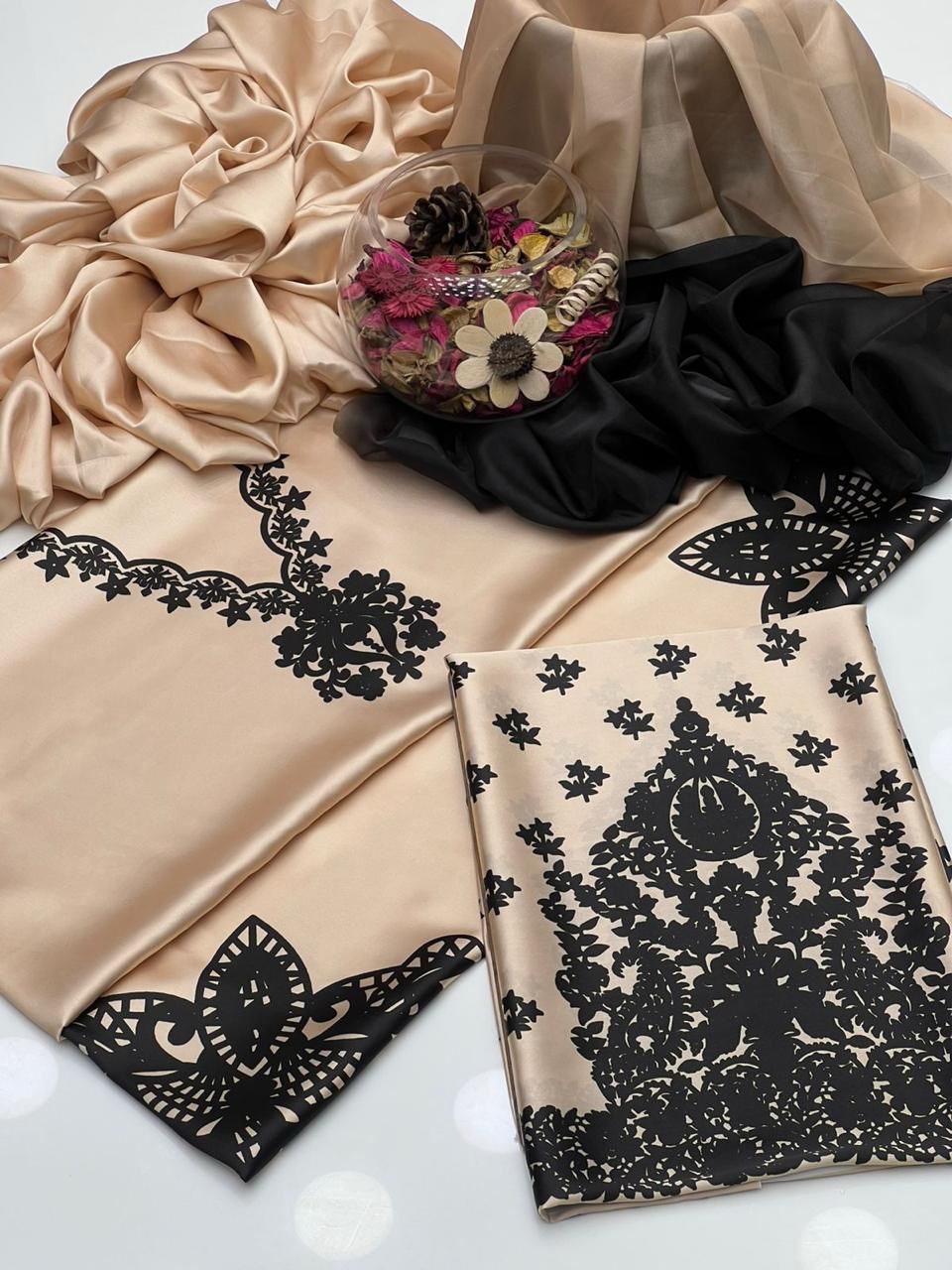 Luxury Silk 3PC | Festive Unstitched β D#37