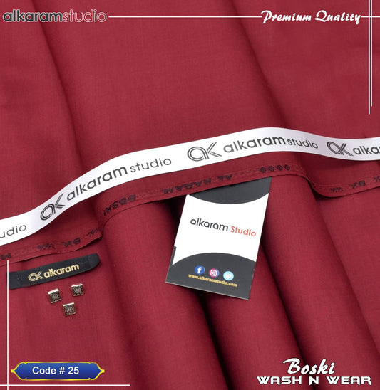 ๐ Premium Wash n Wear Boski Fabric โ Menโs Unstitched