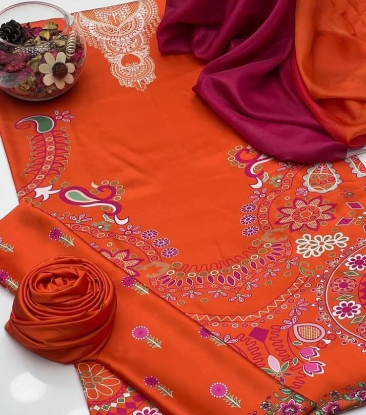 Luxury Silk 3PC | Festive Unstitched β D#38