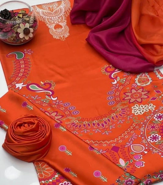 Luxury Silk 3PC | Festive Unstitched โ D#38