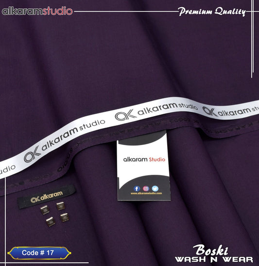 ๐ Premium Wash n Wear Boski Fabric โ Menโs Unstitched