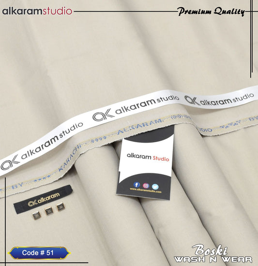 ๐ Premium Wash n Wear Boski Fabric โ Menโs Unstitched