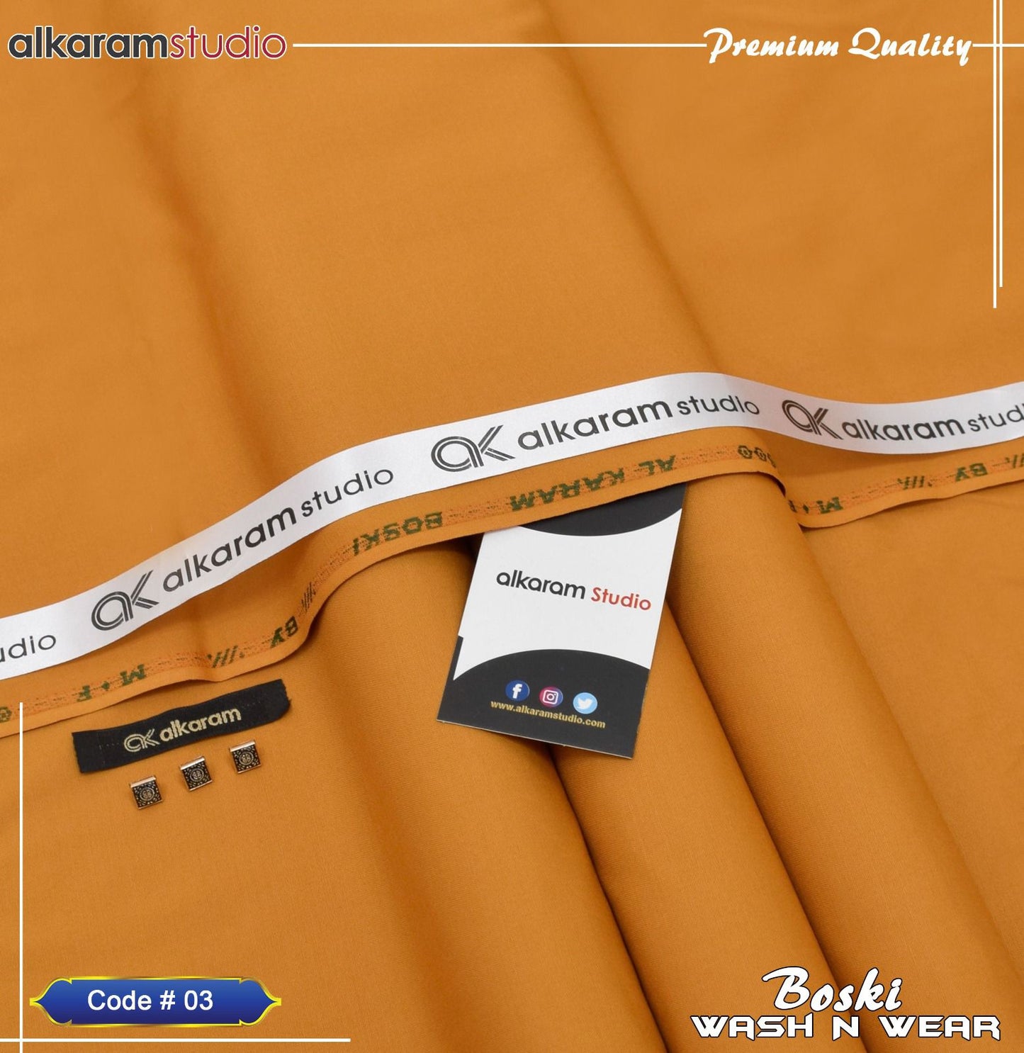 π Premium Wash n Wear Boski Fabric β Menβs Unstitched