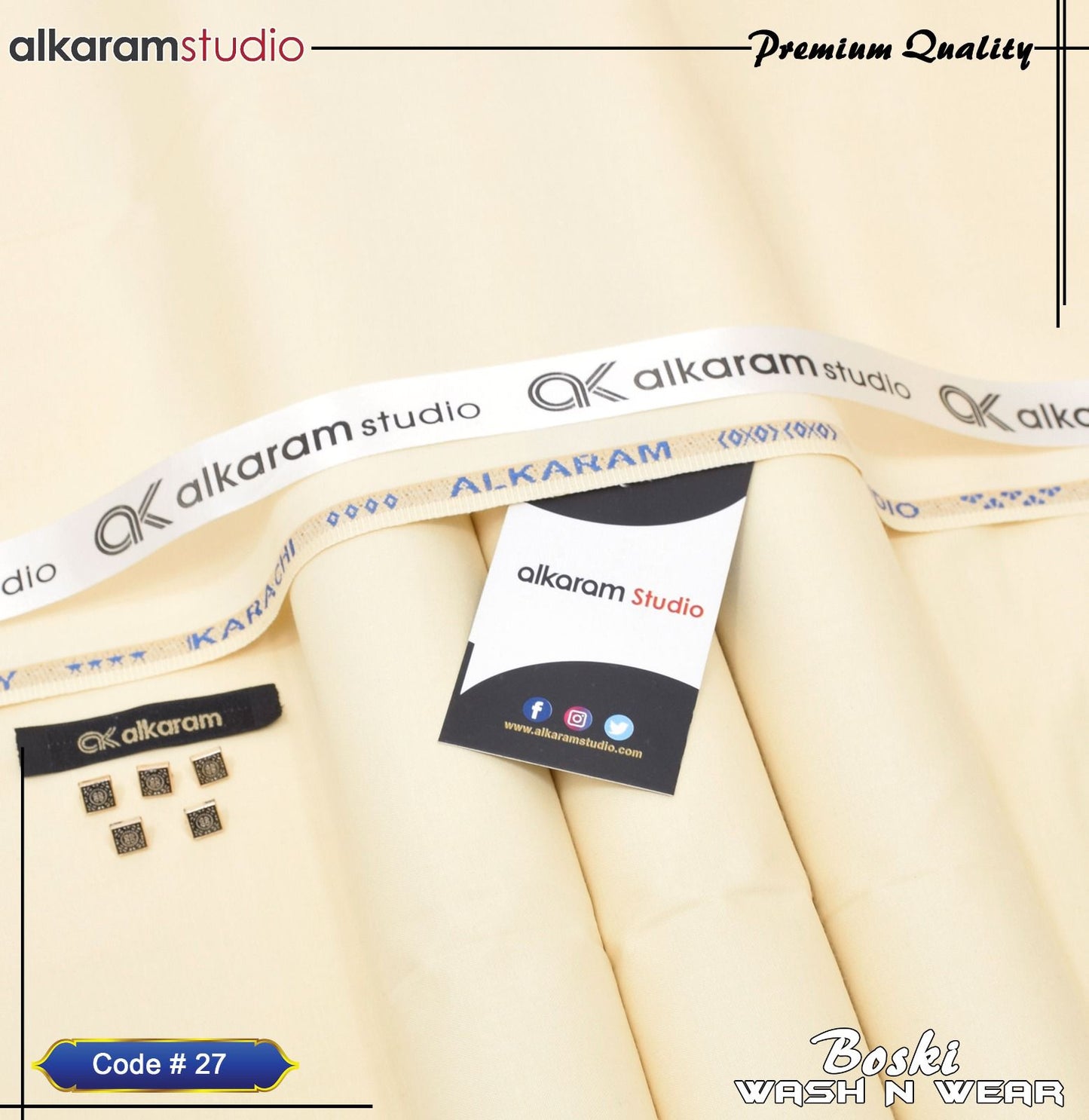 π Premium Wash n Wear Boski Fabric β Menβs Unstitched