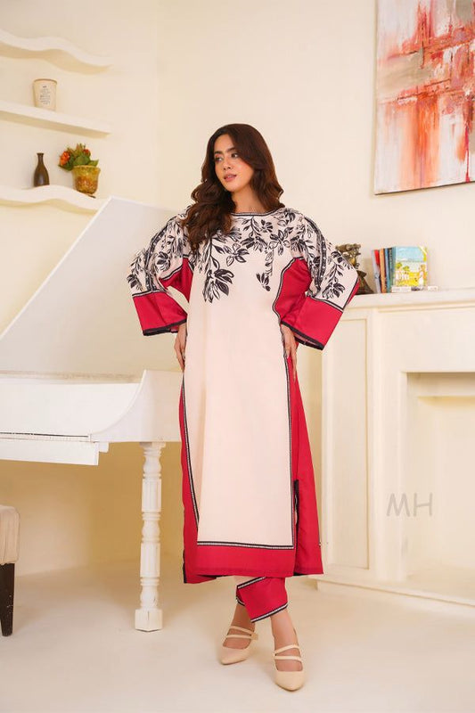Luxury Silk 3PC | Festive Unstitched โ D#01