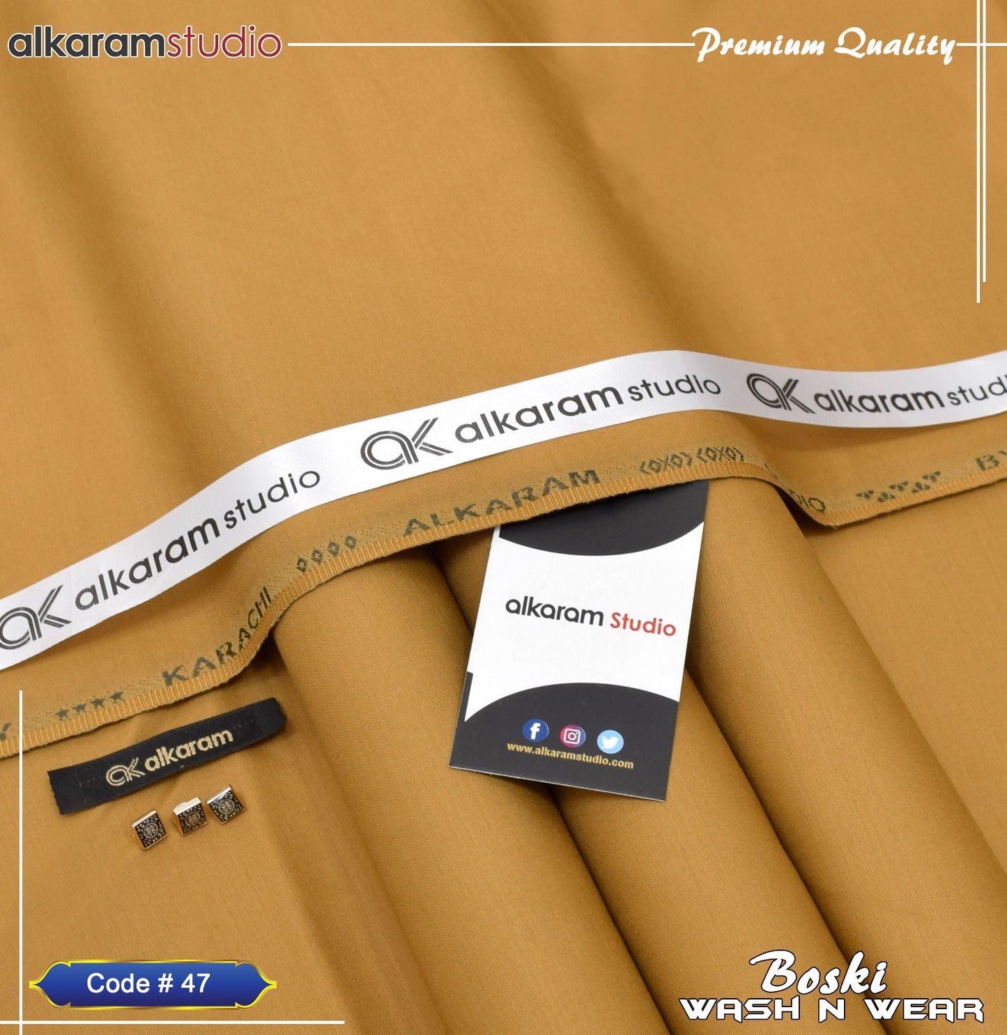 π Premium Wash n Wear Boski Fabric β Menβs Unstitched