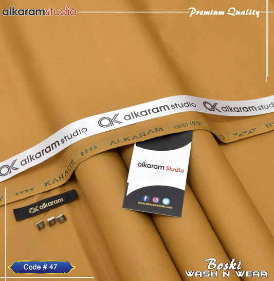 ๐ Premium Wash n Wear Boski Fabric โ Menโs Unstitched
